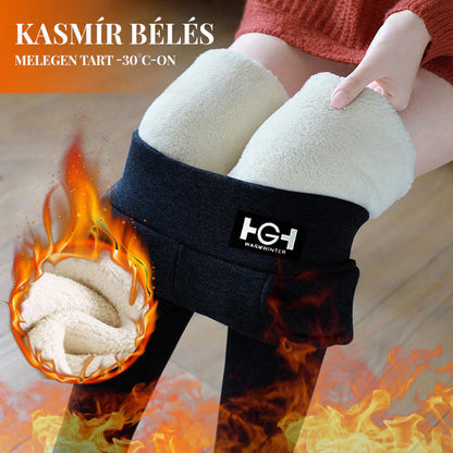 Módne dámske termo kašmírové úzke nohavice