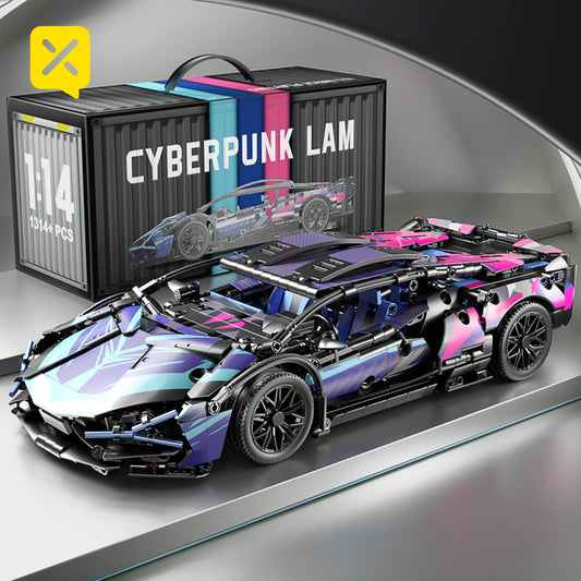 🏎ToylinX Pretekárske autá so stavebnými kockami, športové autá, modely rýchlostných áut, mestská mechanika, super puzzle hračka so stavebnými kockami