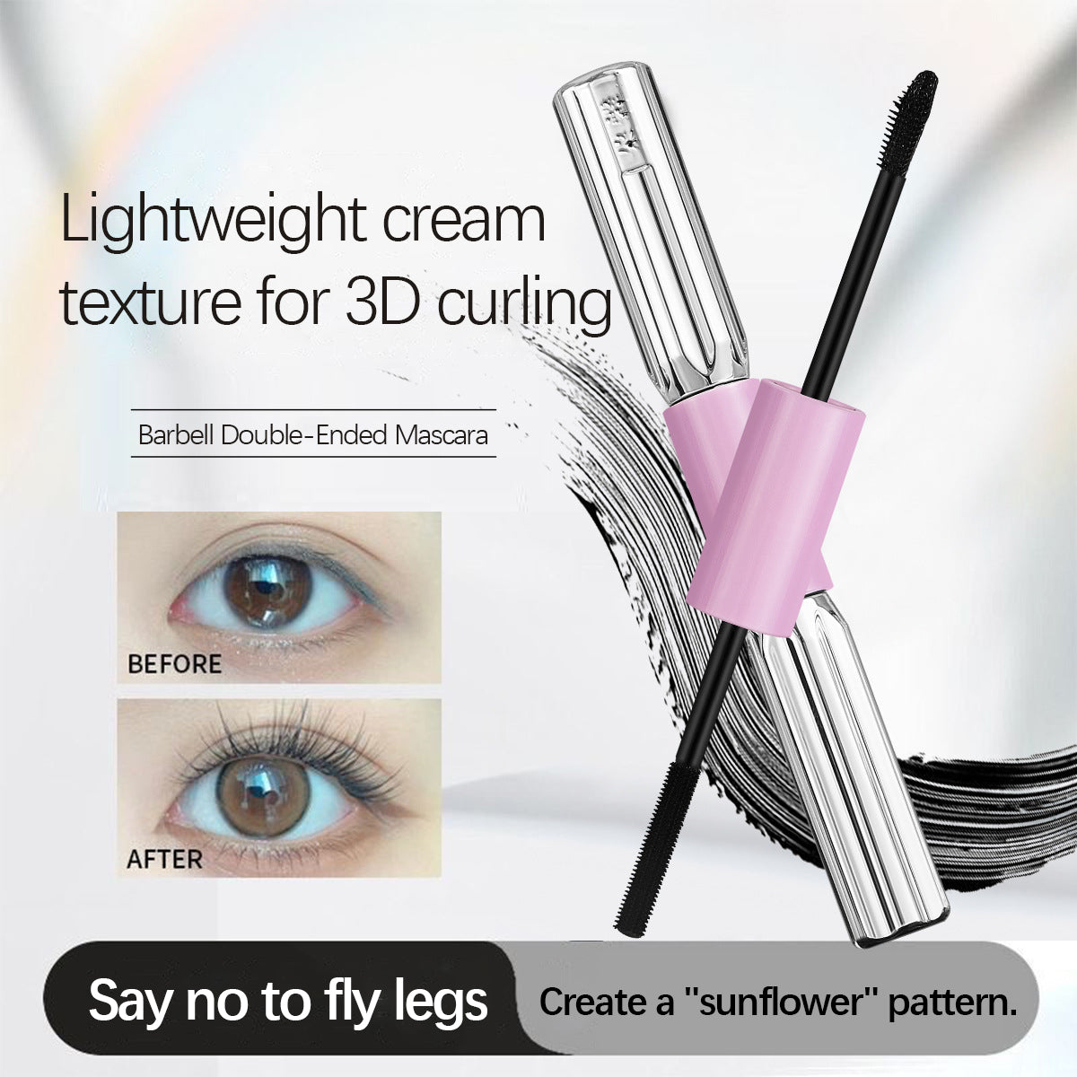 (🔥 Kupite 1 in dobite 1 gratis🔥)Riasenka Barbell s dvoma hlavičkami, vodeodolná, predlžujúca, natočiaca, nerozmazávajúca sa