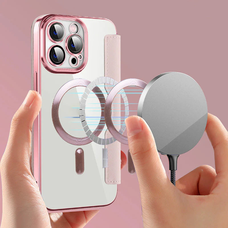 Kožené textúrované puzdro na mobil pre iPhone