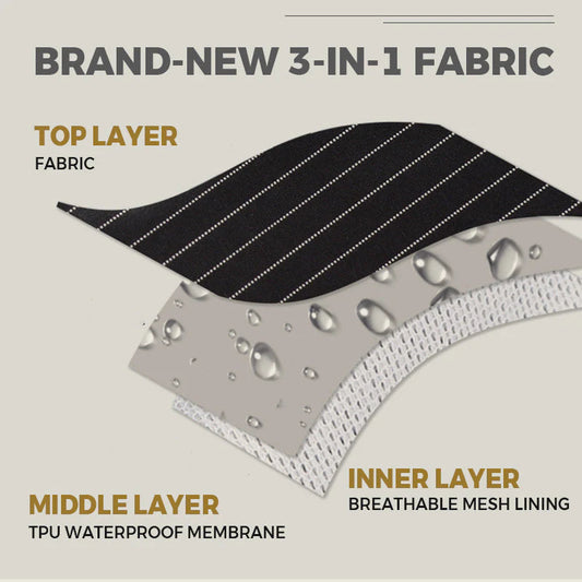 Nepremokavá zástera s krížovými popruhmi na chrbte a odnímateľným uterákom na ruky