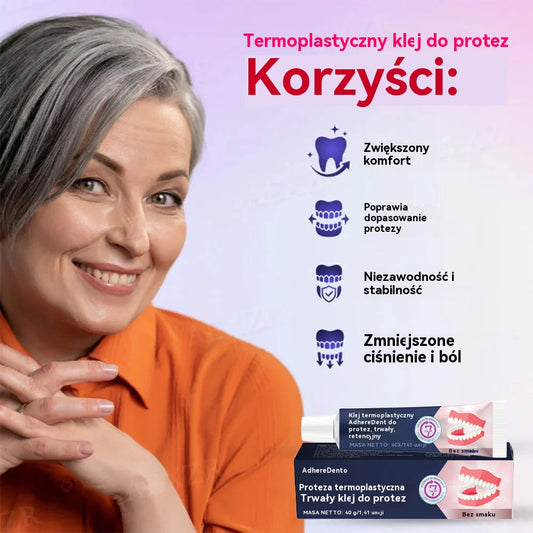 🔥Len dnes! 50% zľava!🔥Lepidlo na zubné protézy AdhereDent® – stabilita a prirodzené pohodlie pri nosení