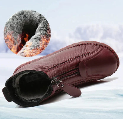 🔥Posledná akcia – 50% zľava – Dámske protišmykové členkové čižmy z prírodnej kože