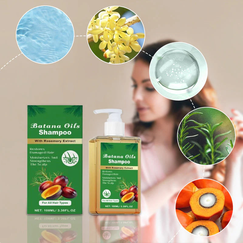 🌿Šampón s batánovým olejom a výťažkom z rozmarínu｜Proti vypadávaniu vlasov, posilnenie korienkov a lesk ✨