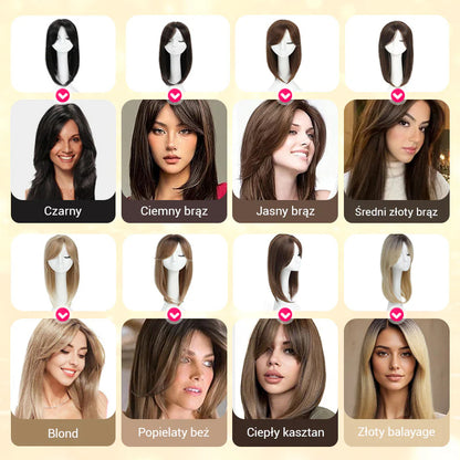 Vrchná vrstvená ofina pre ženy s rednúcimi vlasmi