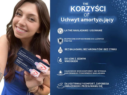 🔥Len dnes! 50% zľava!🔥Lepidlo na zubné protézy AdhereDent® – stabilita a prirodzené pohodlie pri nosení