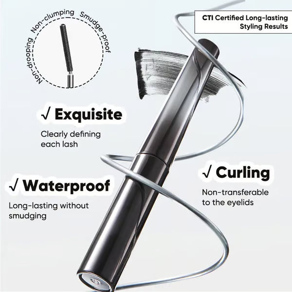 24 HR Waterproof 3D Natural Curling & Extension Eyelash Iron Mascara
