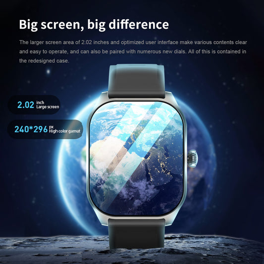 Inteligentné hodinky s monitorovaním krvného tlaku a kyslíka v krvi, Bluetooth volaním, NFC a viacerými športovými režimami